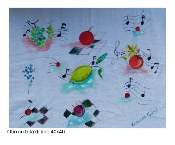 OLIO SU TELA DI LINO
